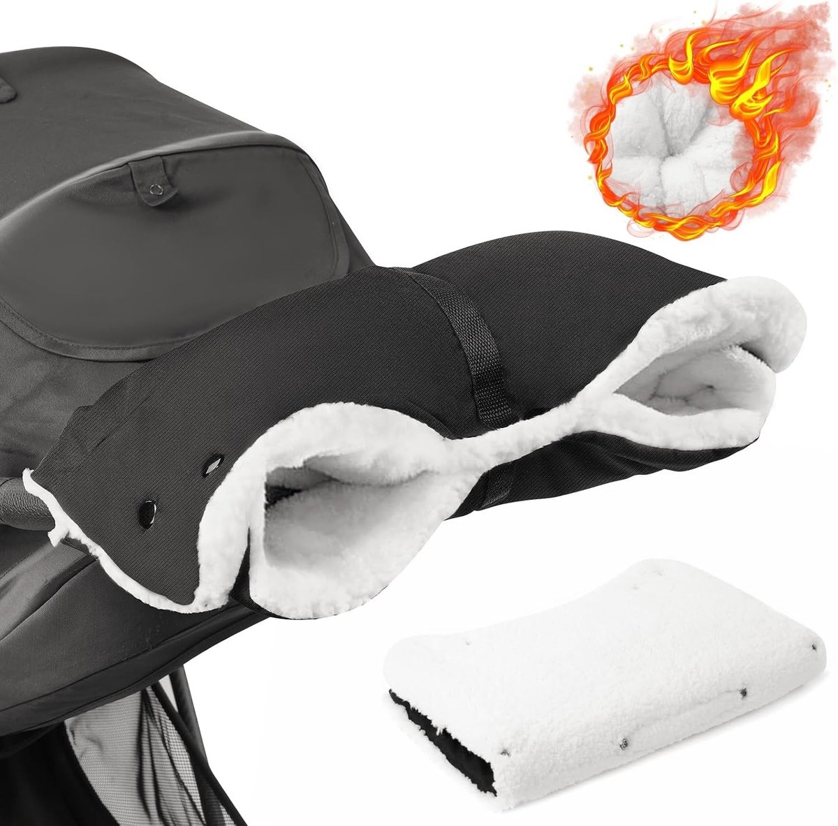 Handwarmer voor Kinderwagens - Draagbare Oplader, Warmte voor Koude Dagen, Ideaal voor Buitenactiviteiten