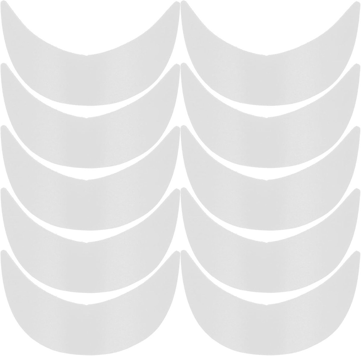 Baseballcap met Visoir Inzet - 10 Stuks Hoedvormers voor Zonnepetten, Ideaal voor Sport en Dagelijks Gebruik, Wit 18x12cm