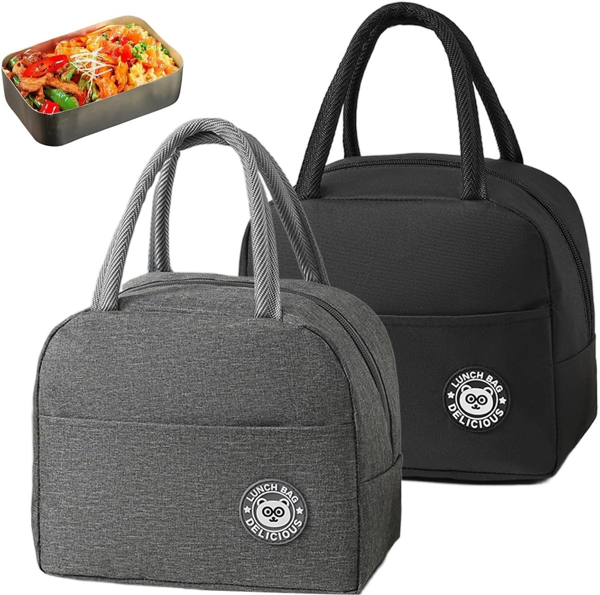 Isolerende Lunchtas Set van 2 - 7 Liter Koeltas voor Picknick en Werk