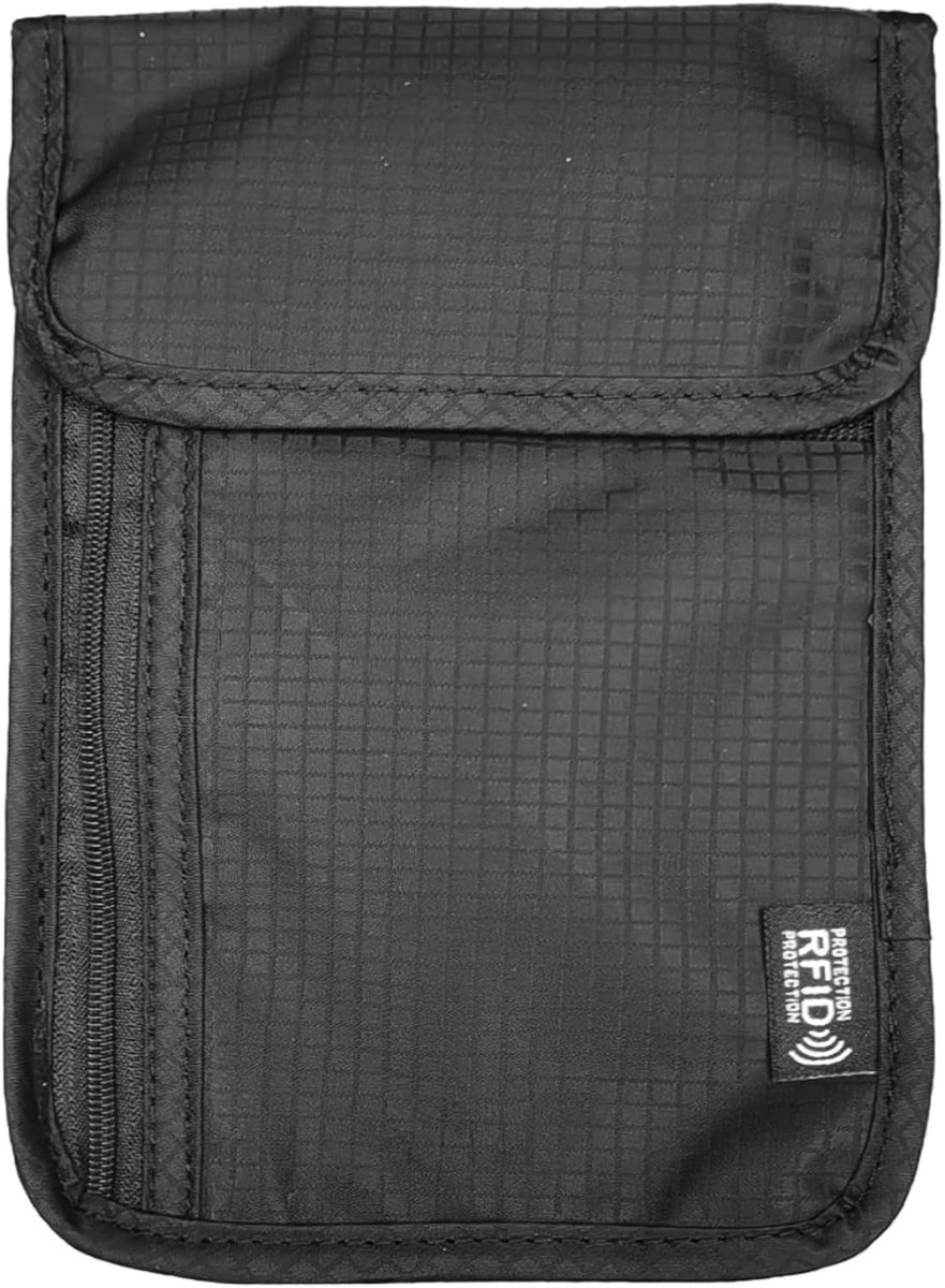 Borsttas - Zwart - 14 x 1 x 19 cm - Waterafstotend Oxford-stof - Voor Heren
