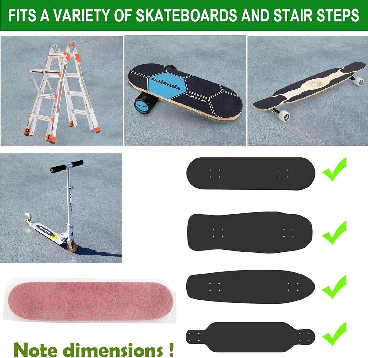 Anti-slip en Waterdichte Grip Tape voor Skateboards en Longboards - 33x9 Inch Transparant en Duurzaam