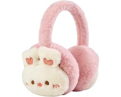 Pwsap Winter Vrouwen Oorbeschermer Opvouwbare Oor Warmer Pluizige Oor Cover Warm Outdoor