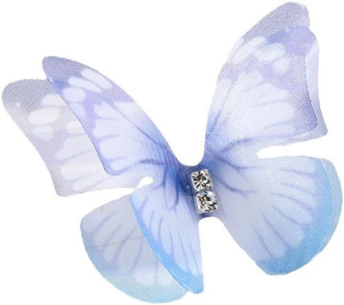 100 stuks dubbellaagse tule vlinderpatches, 4,8 cm, applicaties met strass, naaien, handwerk, accessoires, patches om op te naaien, voor kleding, tafelkleed, tassen, sjaal, bruiloftsluier, blauw