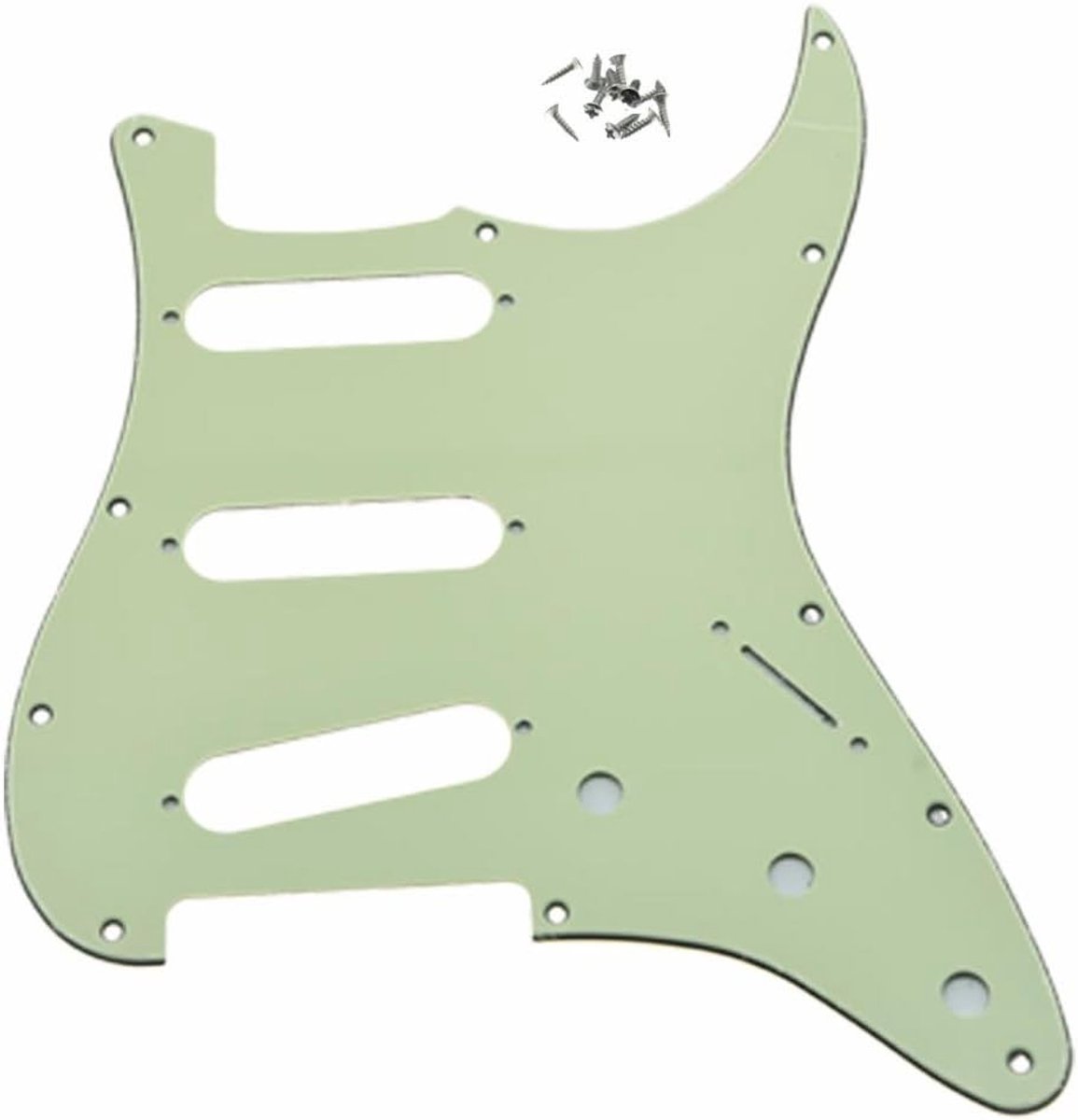 Mint Groen 11-gats Strat-stijl gitaar pickguard bridge omgekeerd voor FD Jimi Hendrix Stratocaster