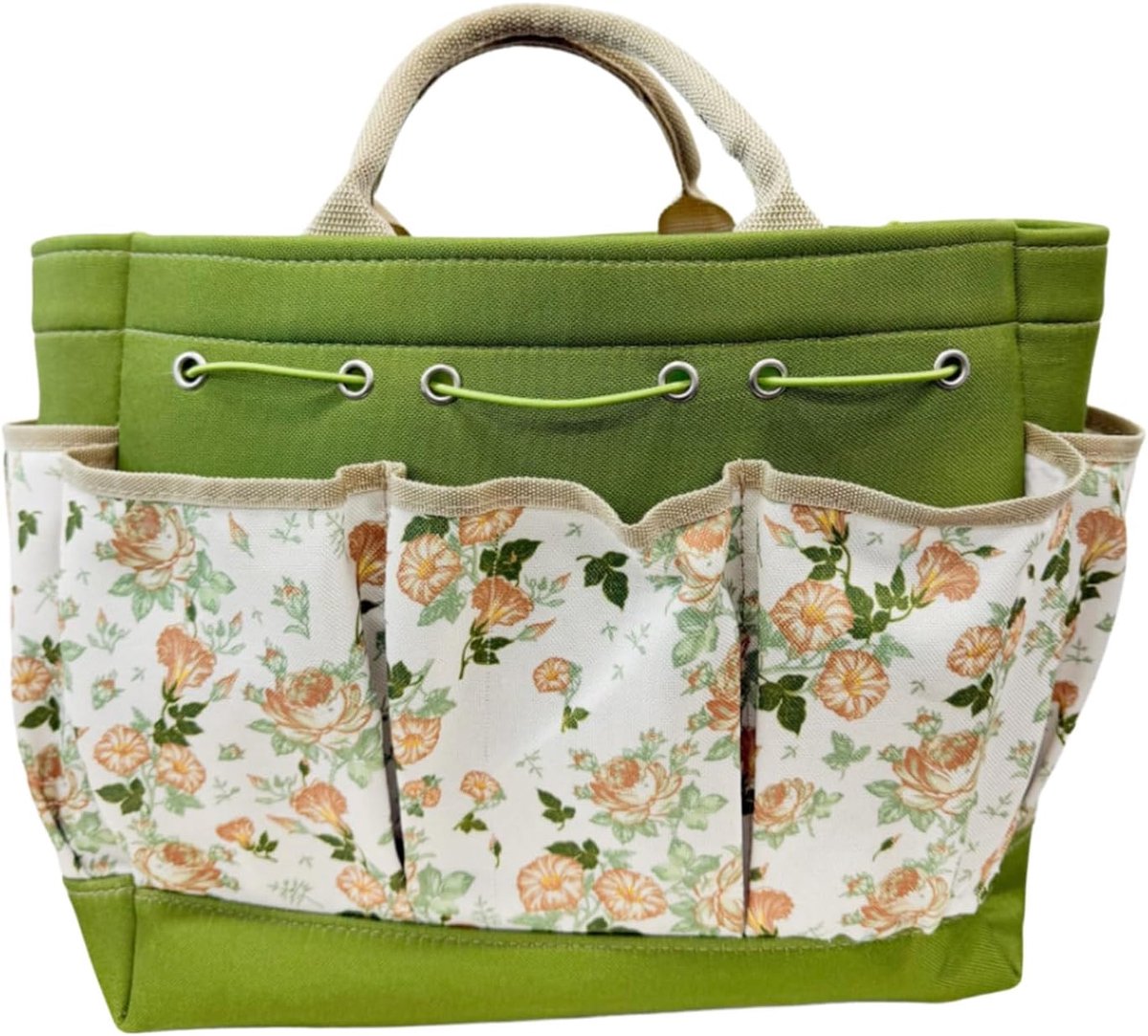Tuintas - Opbergtas met meerdere vakken - Meerdere Vakken Tuin Gereedschapstas | voor dames, heren, tuinliefhebbers, buitengebruik, tuin, terras, gazon, werkhandschoenen, handige gadgets