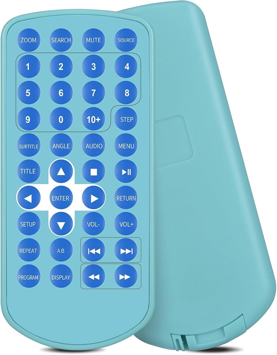 Afstandsbediening compatibel met Lexibook Paw Patrol DVDP6PA Frozen DVDP6FZ draagbare dvd-speler