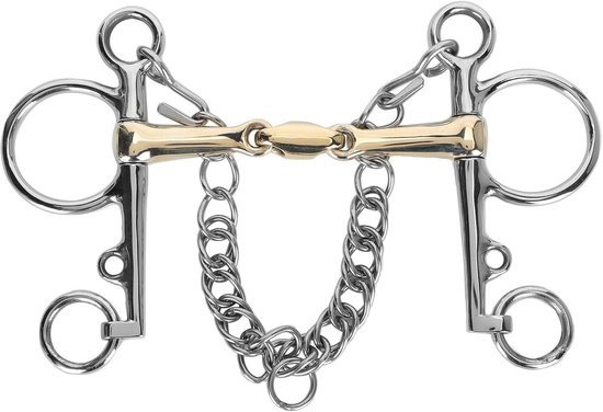 RVS Pelham Bit met Scharniermond voor Paarden, Perfecte Accessoires voor Paardrijden en Training RVS Pelham Bit met Scharniermond voor Paarden, Perfecte Accessoires voor Paardrijden en Training