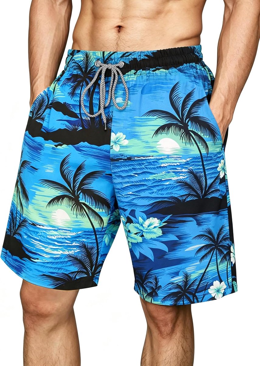 Boardshorts met mesh-voering en zak