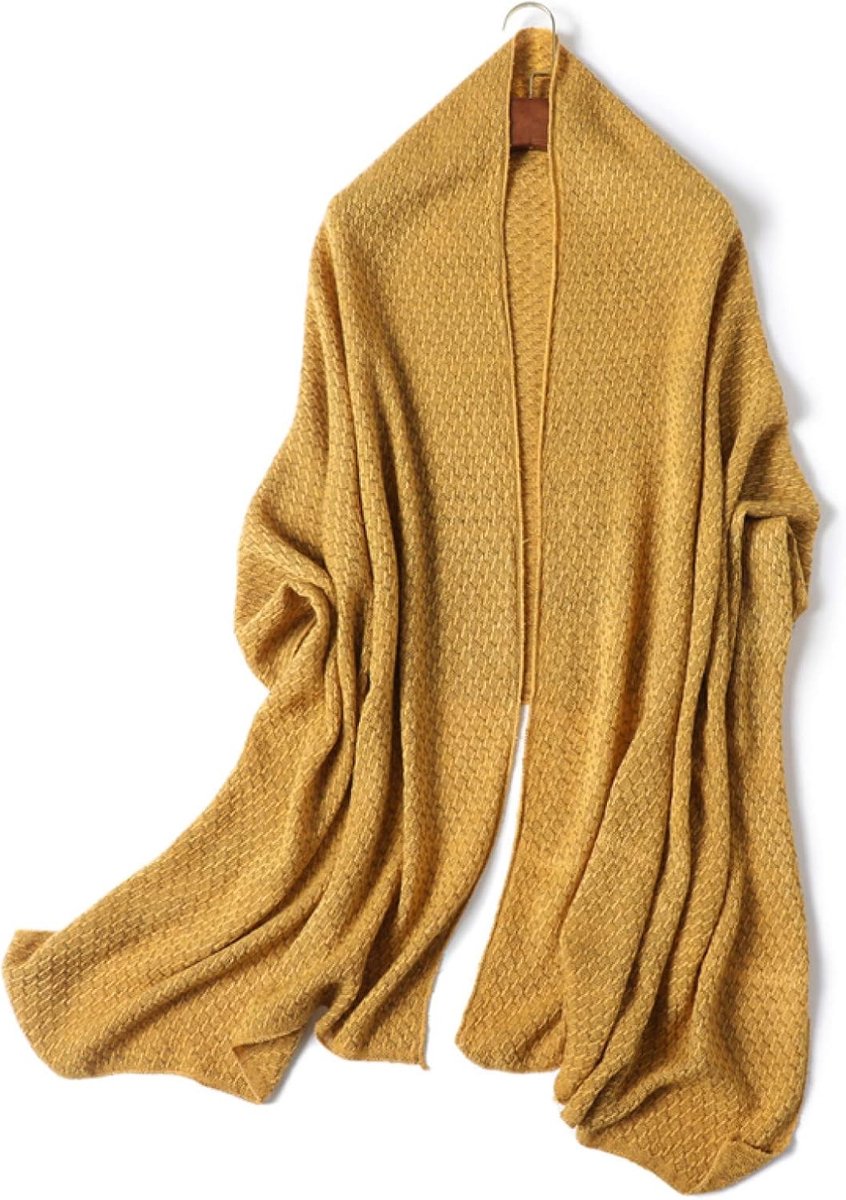 Wintersjaal voor dames, nieuwe warme effen gebreide sjaal voor dames, pashmina hijab wikkeldeken, foulard deken