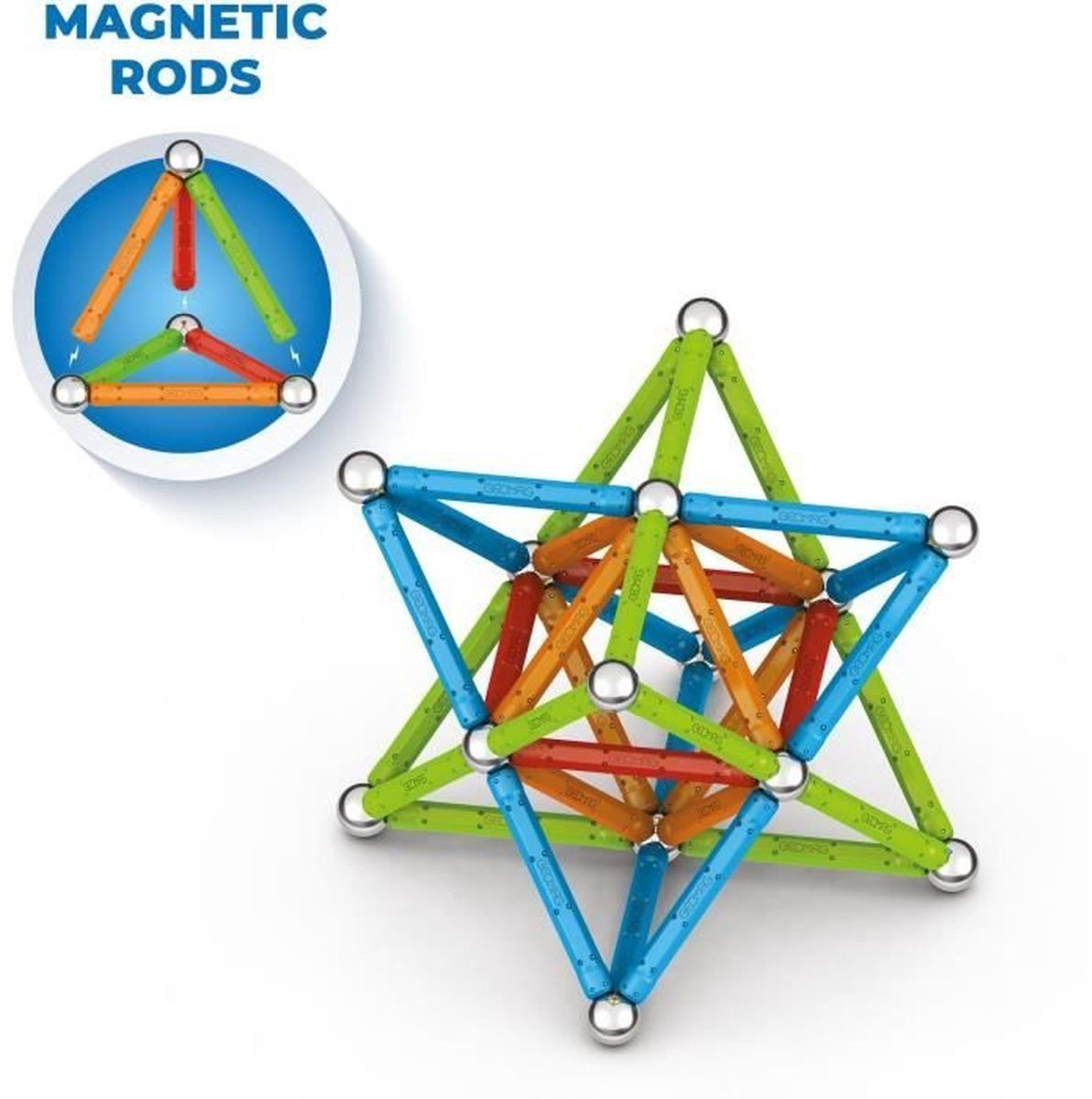 Geomag Super Color Recycled - Magnetisch Constructiespeelgoed met Panelen - 93-delig - Vanaf 3 jaar — afbeelding 5