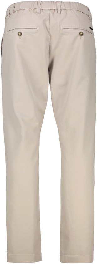LERROS Casual chino van vormvaste stof met tailleband met trekkoord , Maat: W34_L32 , Kleur: SMOKE GREY , 65% katoen, 32% lyocell, 3% elastaan