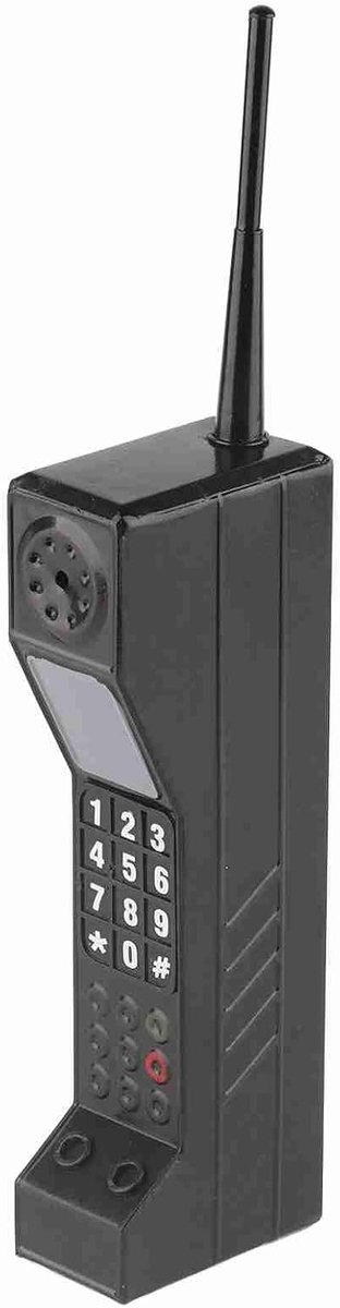 School Mobiele Telefoon Oude Mobiele Telefoons Uit De 90S Iron Retro Brick Mobiele Telefoon Ornament Vintage Mobiele Telefoon Model Simulatie Fotografische Props Gestileerde (Zwart)