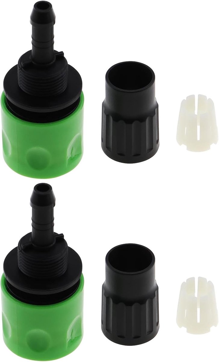 Dailygoods- Slangfitting Vervangingsset - Tuinslang Connector - Adapter voor Slangen - Quick Connector - Geschikt voor Verlengslangen - Eenvoudige Ins