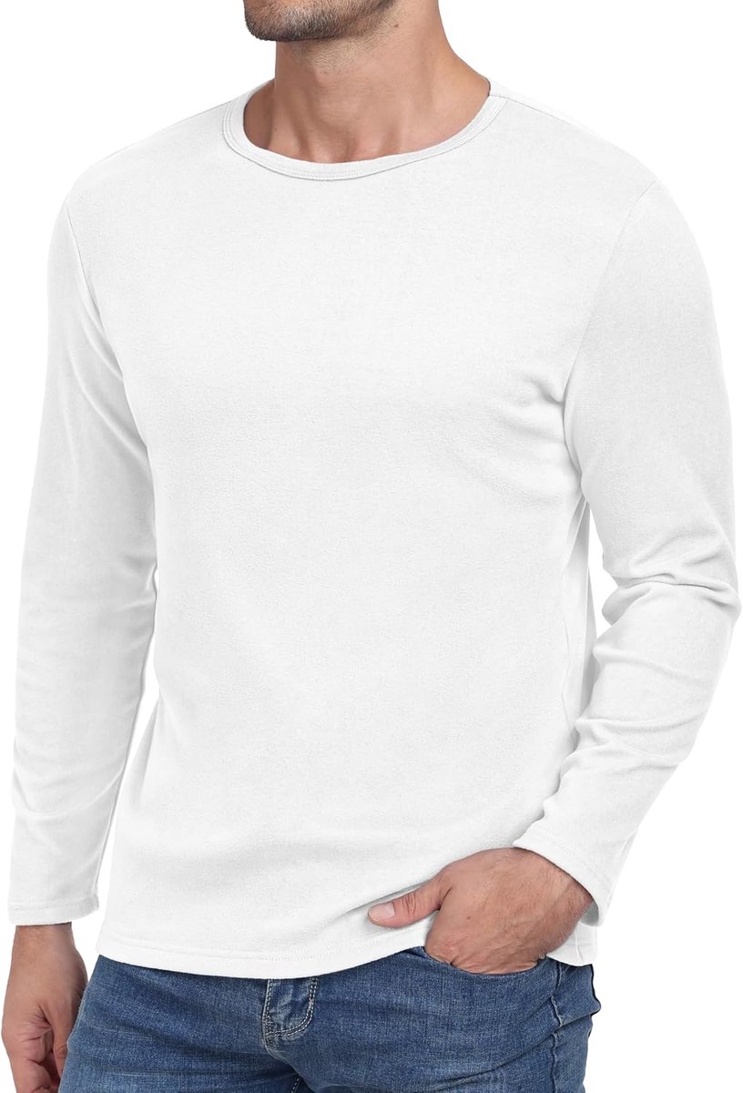 Thermische basic ronde hals T-shirt Tee Tops