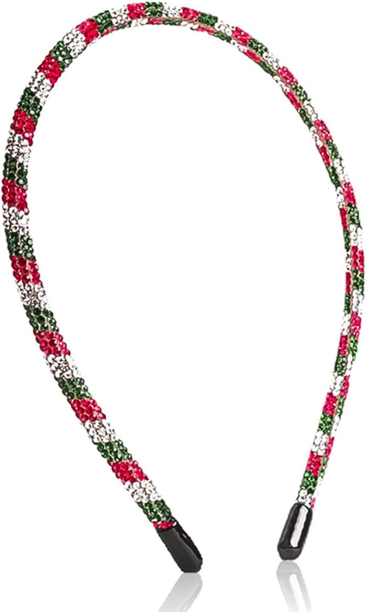 Banden, kersthoofdbanden, glitterhoofdband, haaraccessoires voor Kerstmis, voor dames, kersthoofdbanden (kleur A)