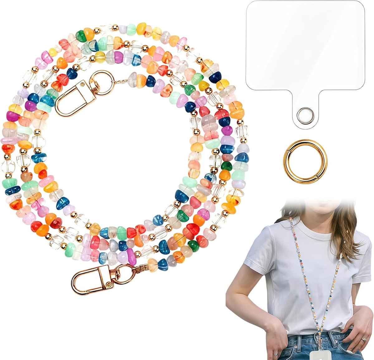 Kralen Handyketting 20cm Lichtgewicht Draagbaar