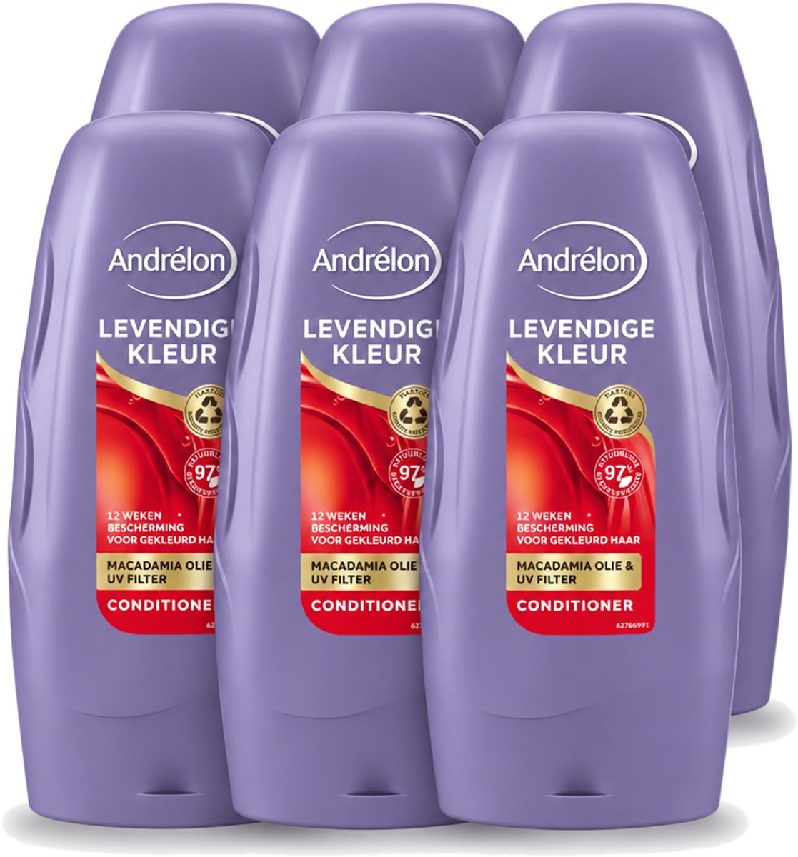 6 x Andrélon - Levendige Kleur - Conditioner - Kleurbehoud - 250 ml - Voordeelverpakking - 6 stuks
