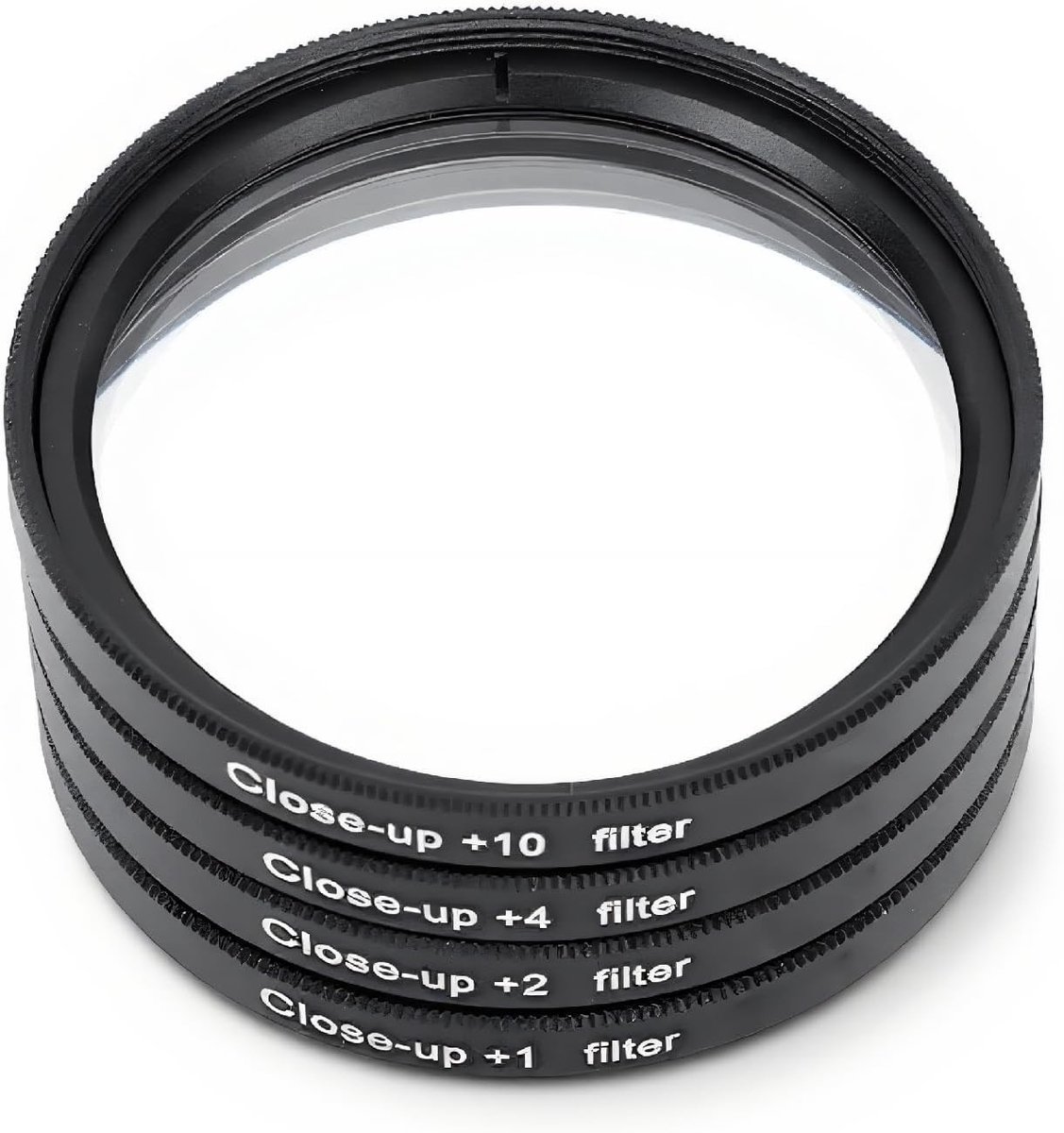 Macro Filter Set voor Gedetailleerde Foto's van Insecten, Munten en Bloemen - 4-in-1 Close-up Filters met Beschermcase (52mm)