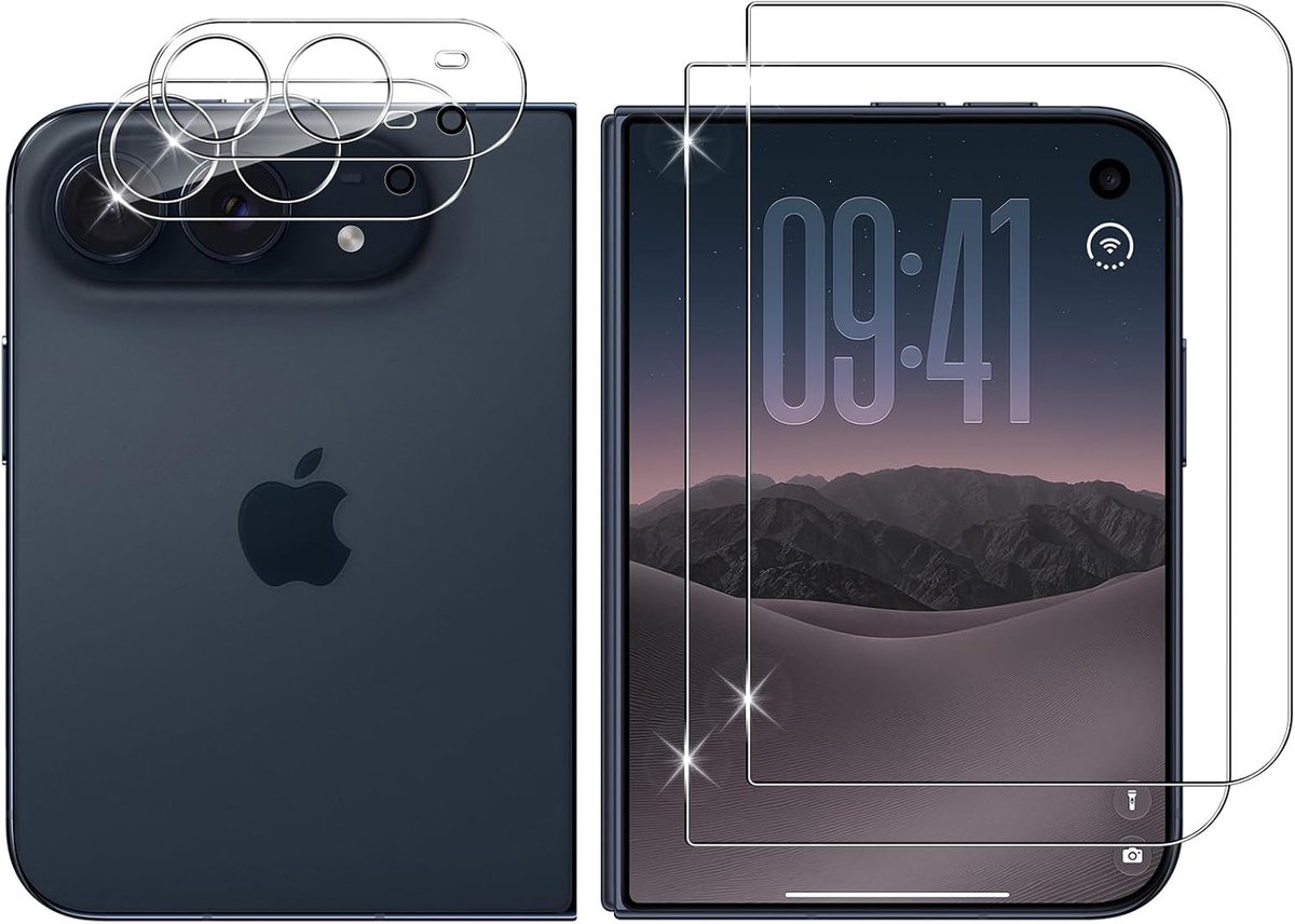 Lutree voor iPhone Duo voor pantserglas beschermfolie, 2+2 stuks