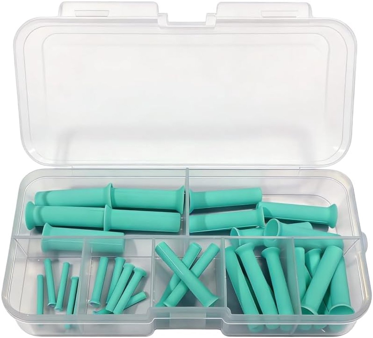 Gat Maker, 35 Stks 2/3/4/5/6/7/8mm Siliconen Gaten Gereedschap Gemakkelijk Release Mallen Tool voor Sleutelhanger DIY Craft Gaten