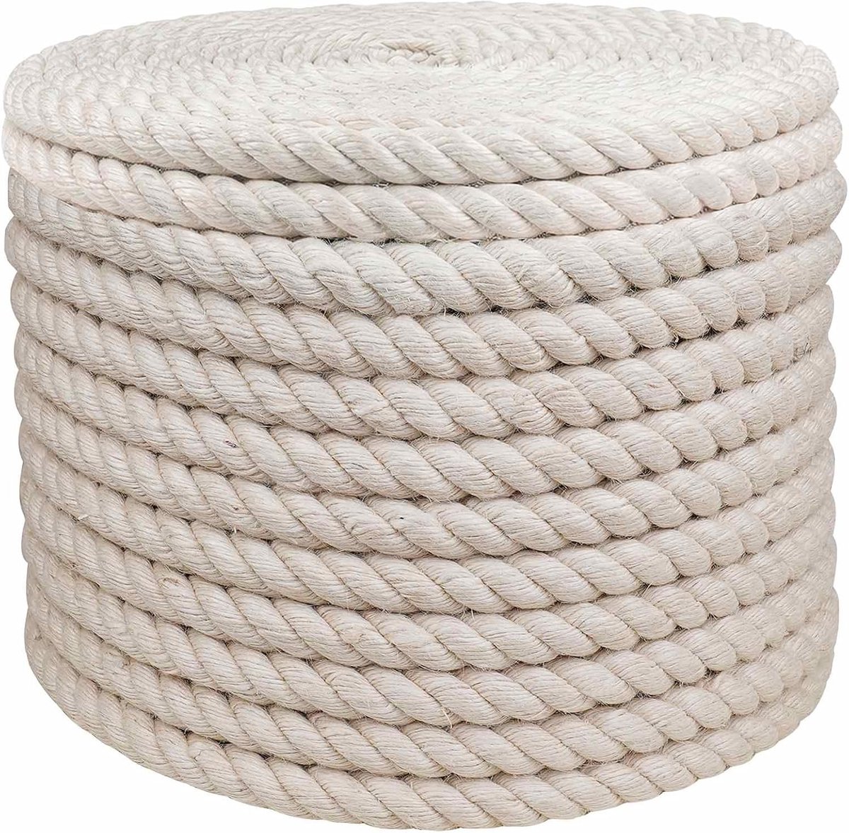 Touw 24 wit 100% Tossa jute, jute henneptouw koord voor het binden van planten tuinwerk klimhulp & boombinding 42011680