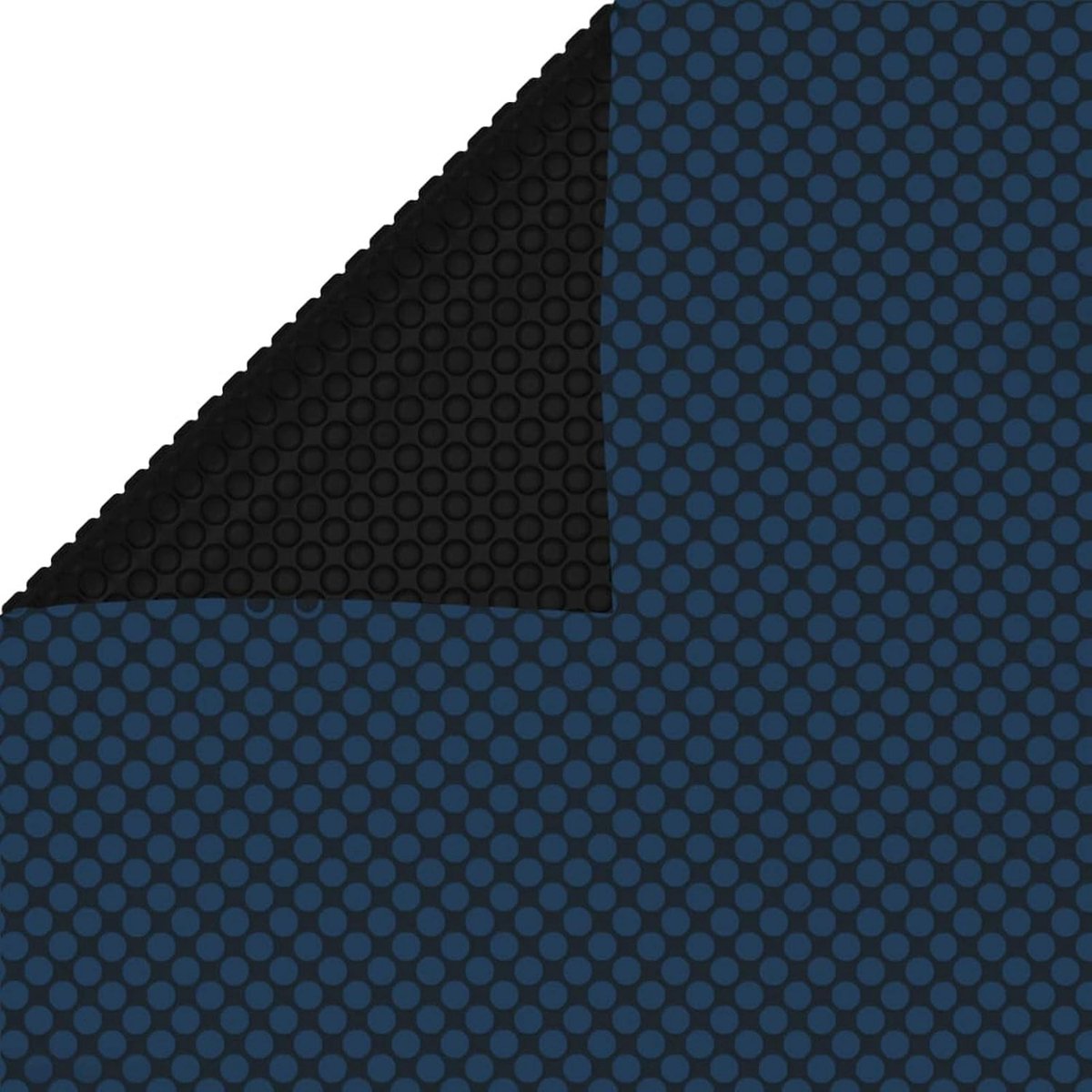 Zwembadafdekking, zwembad, afdekzeil, warmtezeil, zonnezeil, zonnezeil, zonnefolie, zonneverwarming, zwembadverwarming, PE 450 x 220 cm, zwart en blauw