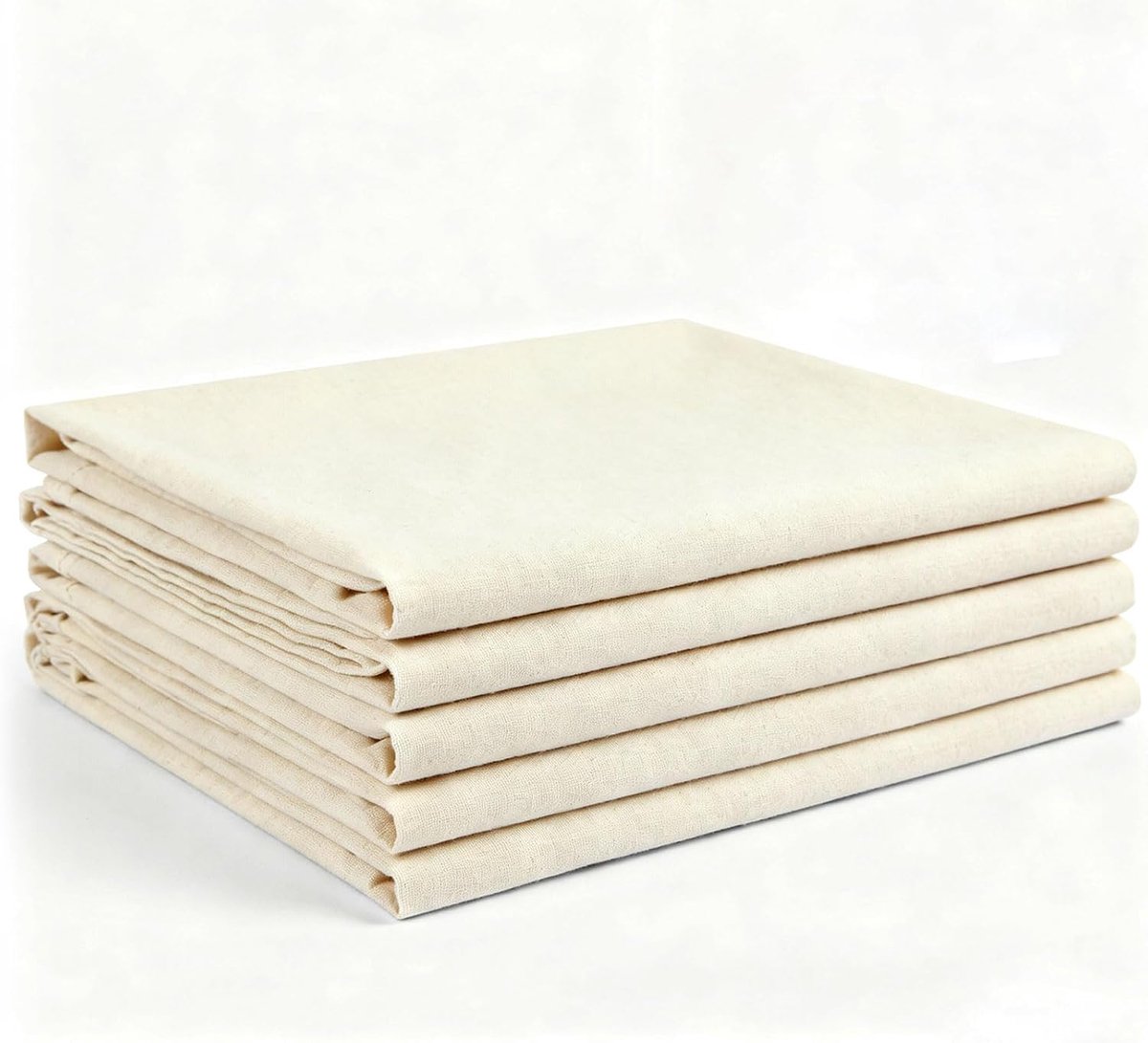 6 stuks passeerdoeken, kaasdoek, katoen, gaasdoek keuken, filterdoek, fijn, herbruikbaar, wasbare zeefdoek, ongebleekte zeepdoek voor kaas, tofupers, thee, notenmelk, tofu (50 x 50 cm)