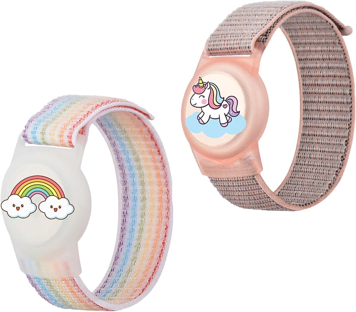 armband voor kinderen, 2 stuks, verstelbaar, GPS -etui, volledige afdekking, GPS-armband voor kinderen, compatibel, geschikt voor ouderen en kinderen