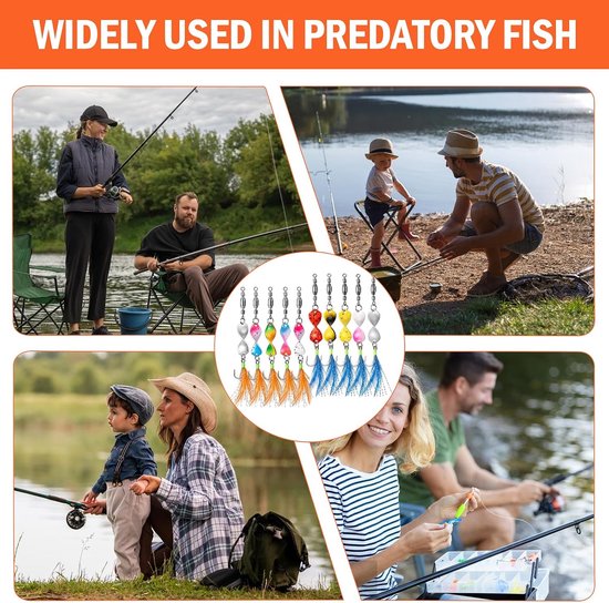 10 stuks Twist Spoons Forel, forelaas met Rolling Swivels UV-actieve knipperlichten forel aas twister visaccessoires forel duurzame knipperlichten vissen voor forel vissen — afbeelding 5
