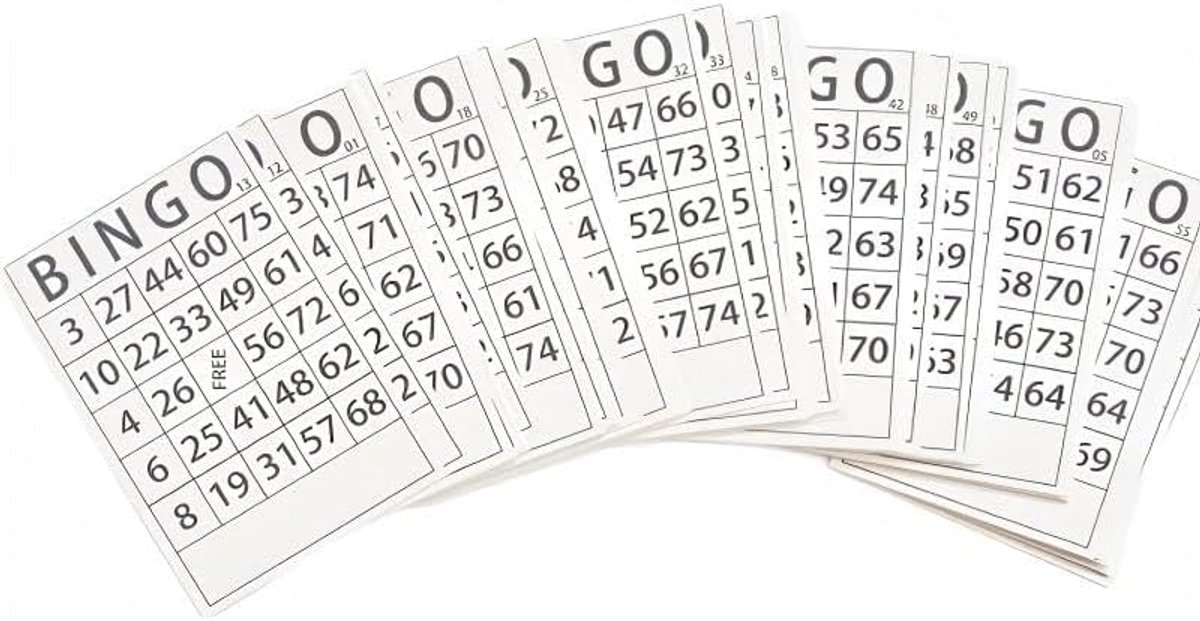 Bingo spelkaarten 60 stuks grote blanco kaarten 15.5x10 cm meerkleurig papier voor feest spelletjes bruiloft babyshower verjaardag