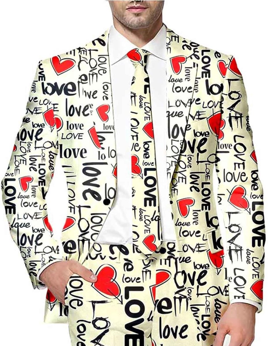 Jaspak voor heren, volledige print, casual stijl, roze festival, datingsjas