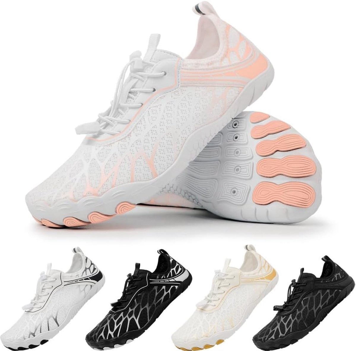 Waterschoenen Badschoenen Heren Dames Strandschoenen Aquaschoenen Surfschoenen Zwemschoenen Zomer Snel Drogende zachte en lichtgewicht voor Unisex 36-46