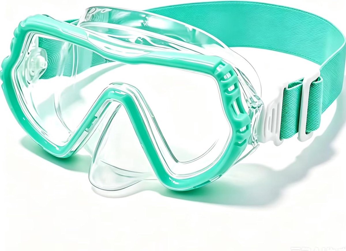 Duikbril voor kinderen, zwembril voor jongens en meisjes, snorkelmasker voor kinderen, 180 graden, panorama, verstelbare siliconen band, anti-lek, duikmasker voor kinderen van 3-14 jaar
