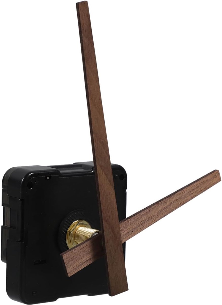 jojofuny Horlogewijzer en motorset met 125 mm houten wijzers uurwerk reserveonderdelen accessoires voor doe-het-zelf horlogereparatie