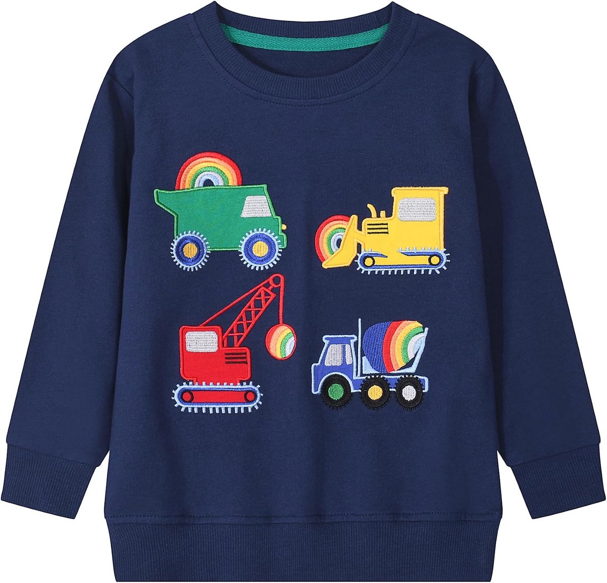 Sweatshirt Jongens 100% katoen Jongens Sweaters Casual Jumper voor Kinderen Ronde Hals Dinosaurus Pullover Mode Herfst Winter Kleding Leeftijd 2-7 Jaar