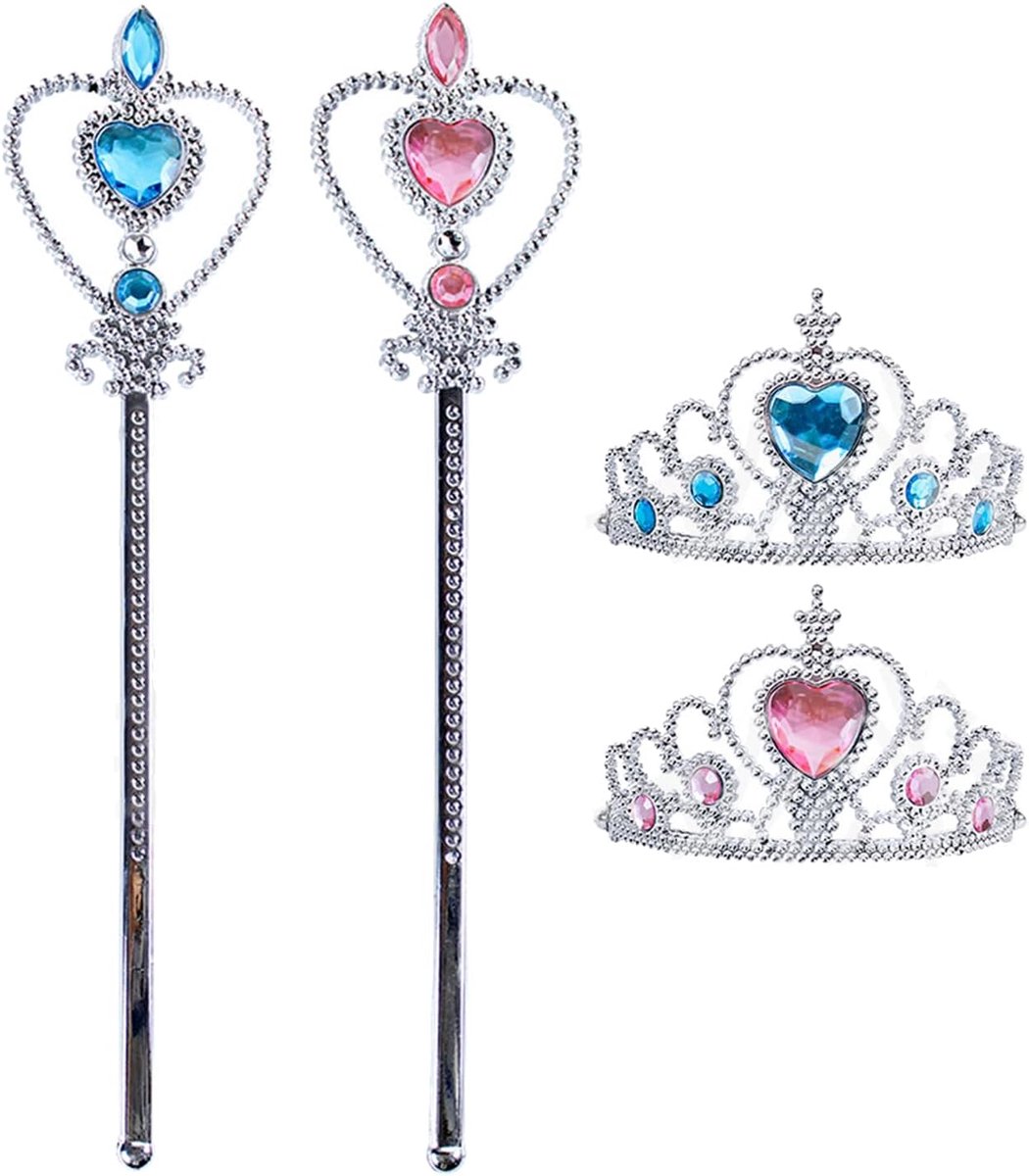 2-delige prinsessenaccessoireset, prinsessenverkleedaccessoires