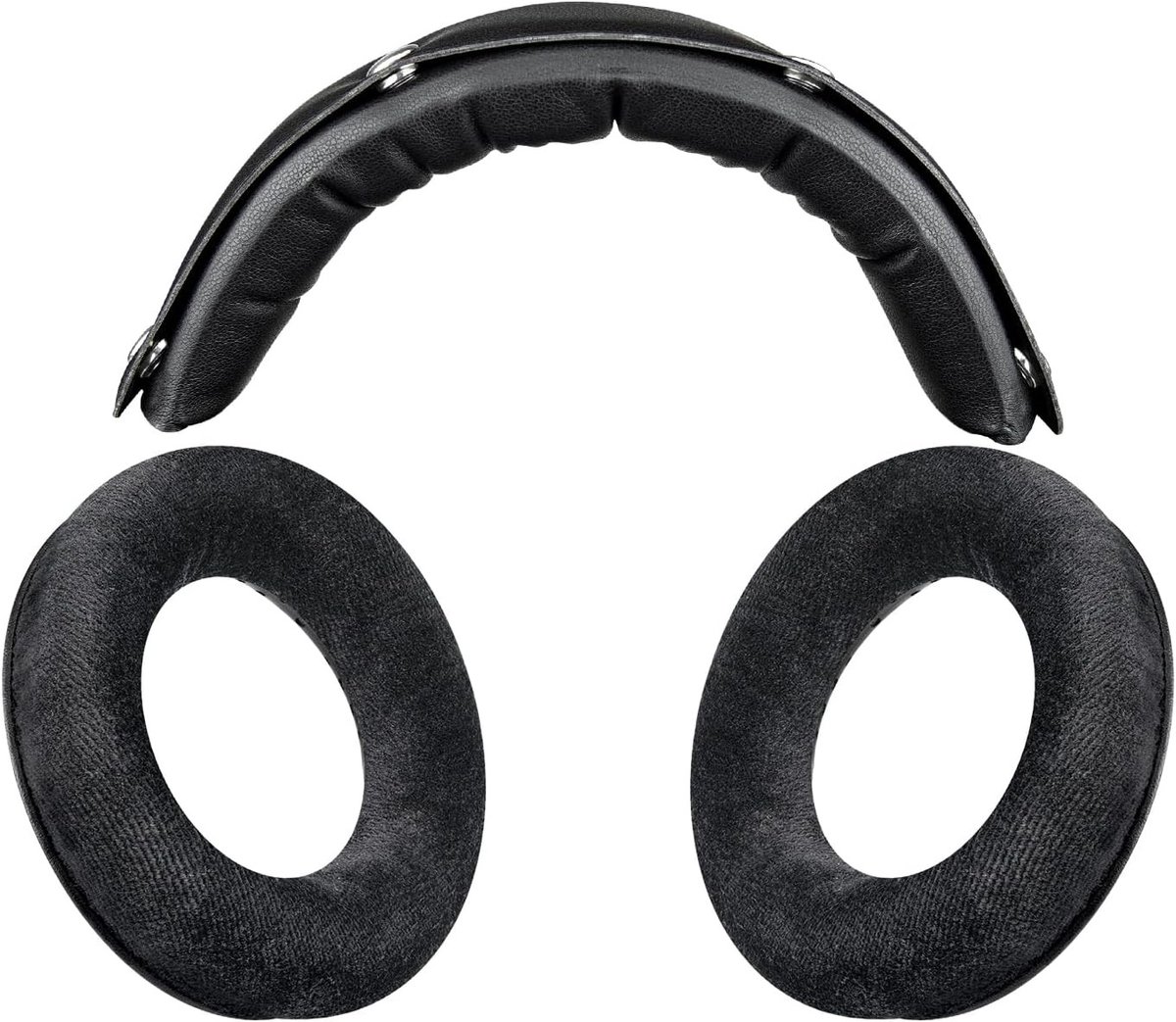 Vervangingsset voor Beyerdynamic DT 770/DT770 PRO hoofdtelefoon met velours oorkussens en hoofdband van kunstleer, comfortabele geluidsisolatie en duurzame kwaliteit