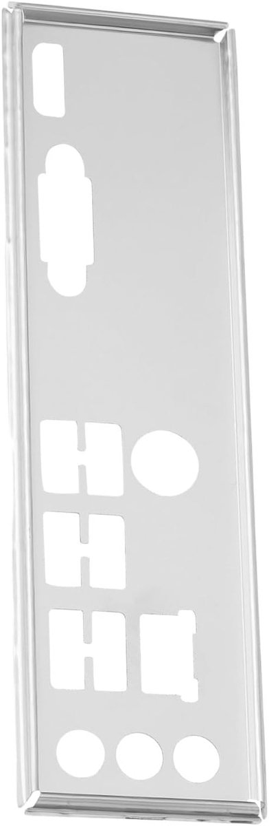 1x Computer Case I/O Shield Backplate Compatibel met MSI H510M-A PRO BOMBER Zilver