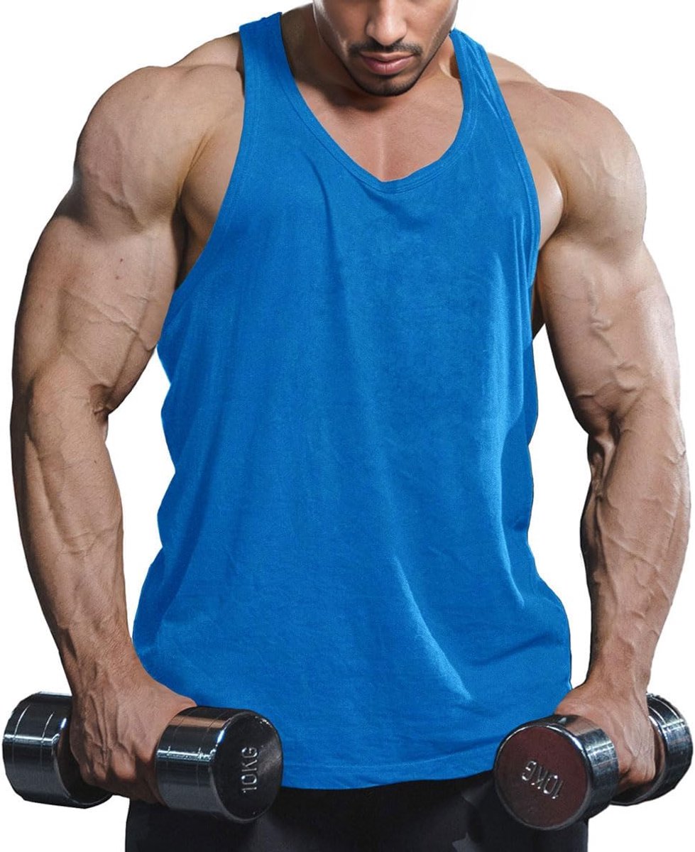 Sportstringer voor heren, tanktop, bodybuilding, workout tank tops voor de sportschool, dagelijkse training, casual T-shirts, sneldrogend