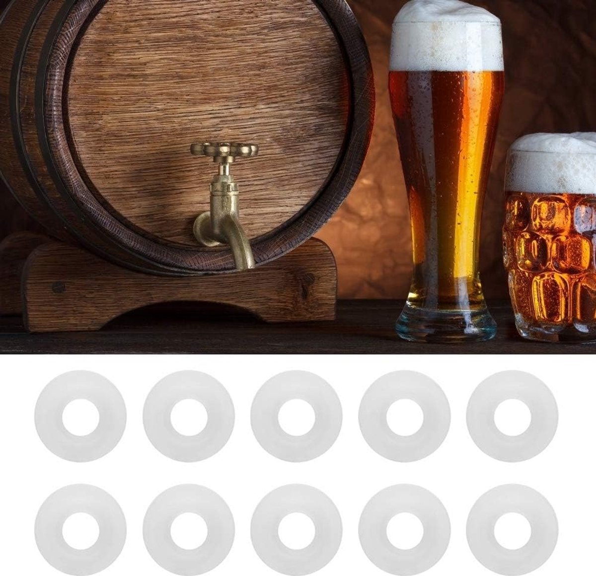 Swing Fles Pakkingen Zachte Siliconen Rubber Pakking Afdichtingen Swing Top Flessen Cap Pakking Home Brew Accessoires: