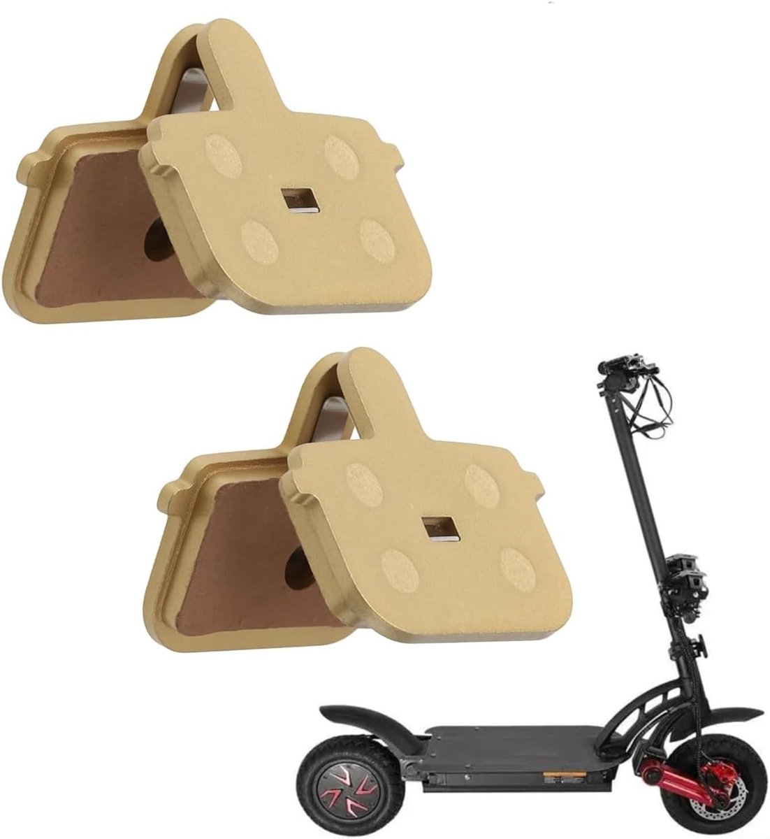 2 paar fietsremblokken van metaal