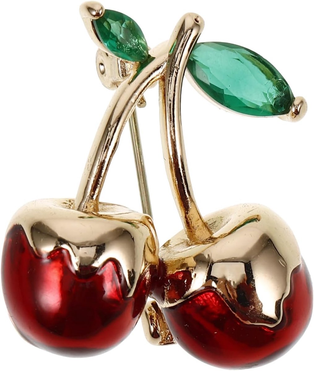 Kersennaald Trui Broche Accessoires Voor Reversspeldjes Badkamer Decoraties Broches En Revers Voor Vrouwen Decoratieve Broche Reversspeld Voor, 2.40X2.20X1.20CM, Geen