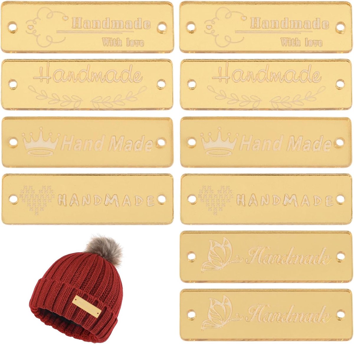 25 stuks kunststof labellabels met gegraveerde nummers en gat, 5 stijlen, 15 x 50 x 2,5 mm, voor kluisjes, restaurants, hotels, kantoren en sleutels