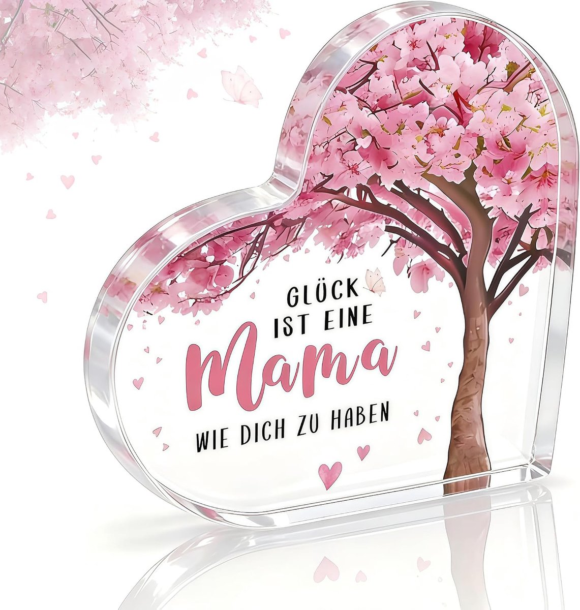 1 stuk Hartvormige acryl tafeldecoratie Moederdaggeschenk voor Mama – Mooie cadeaus voor Mama