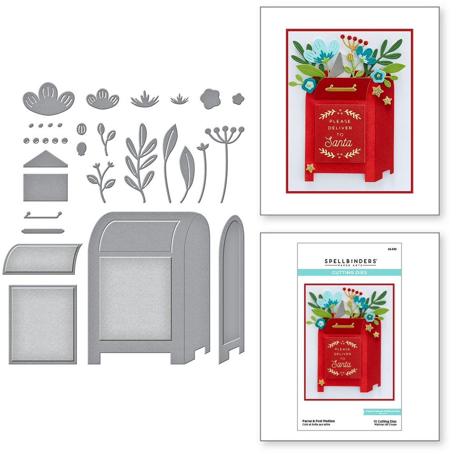 Spellbinders Snijmallen - Parcel & Post Mailbox - 15 st.