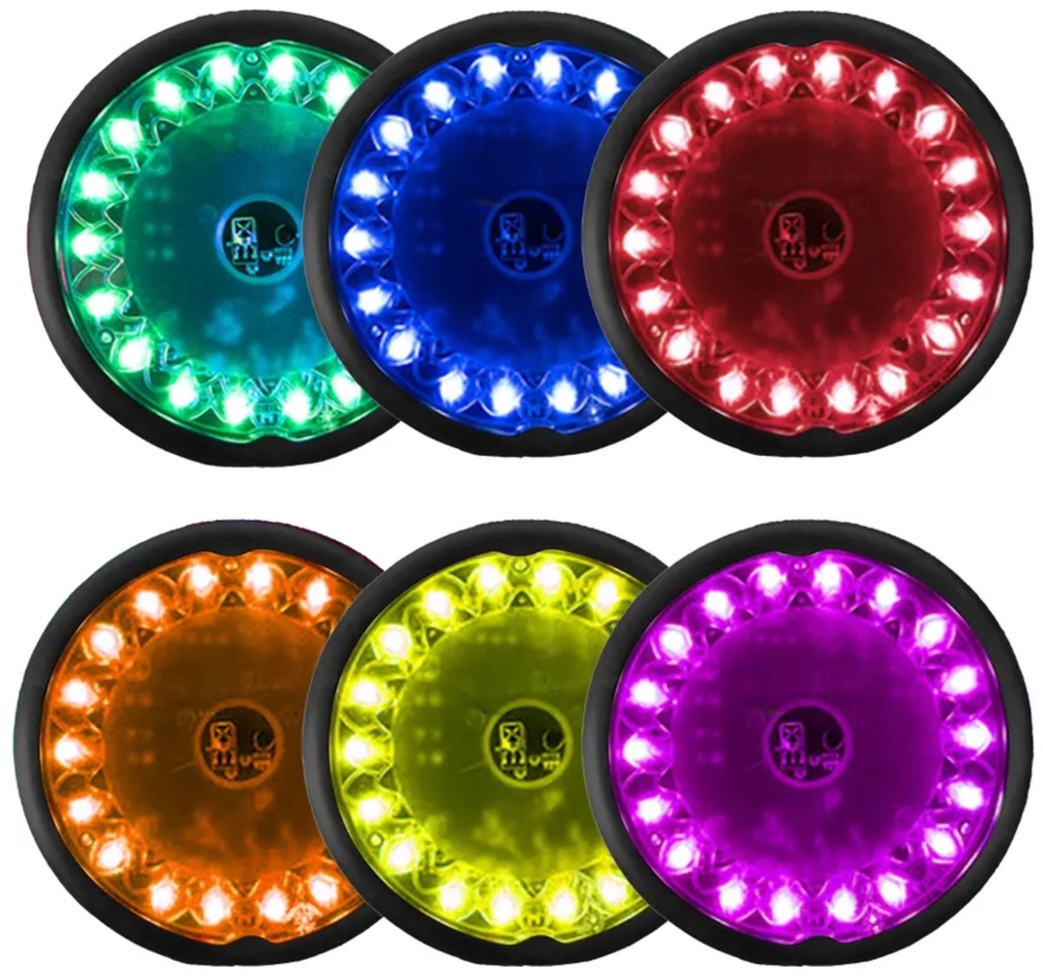 Megaform interactieve trainingspucks - set van 6 lichtgevende pods.