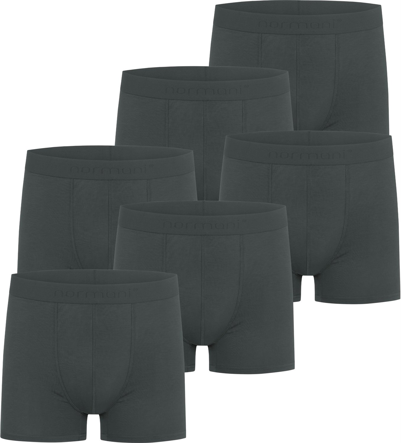 6 herenboxershorts van viscose „Cubao“