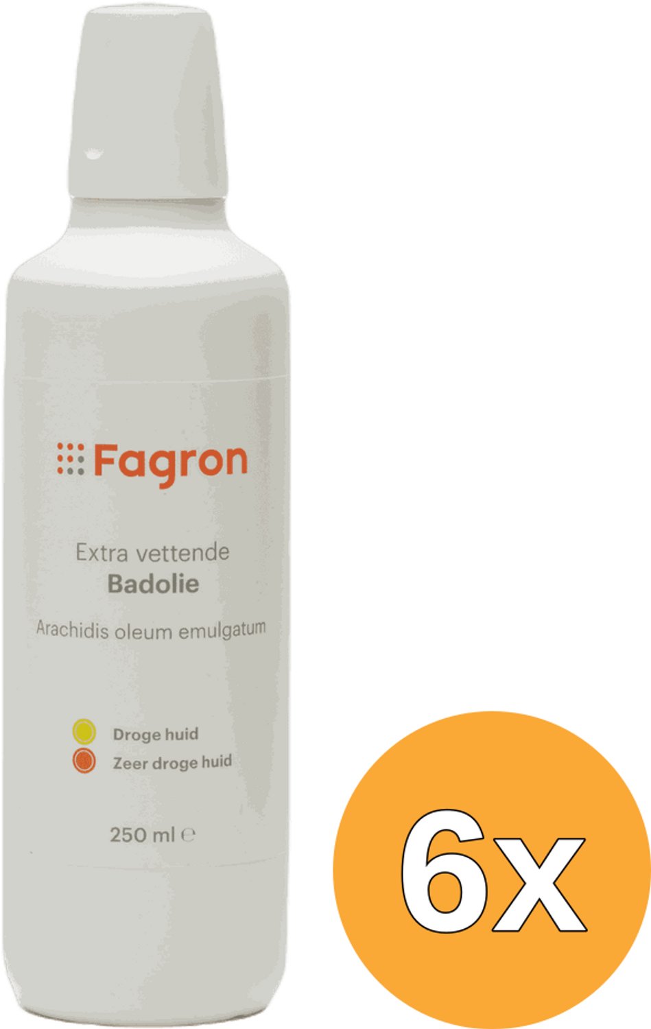 6x Fagron Badolie extra vettend (250 ml)