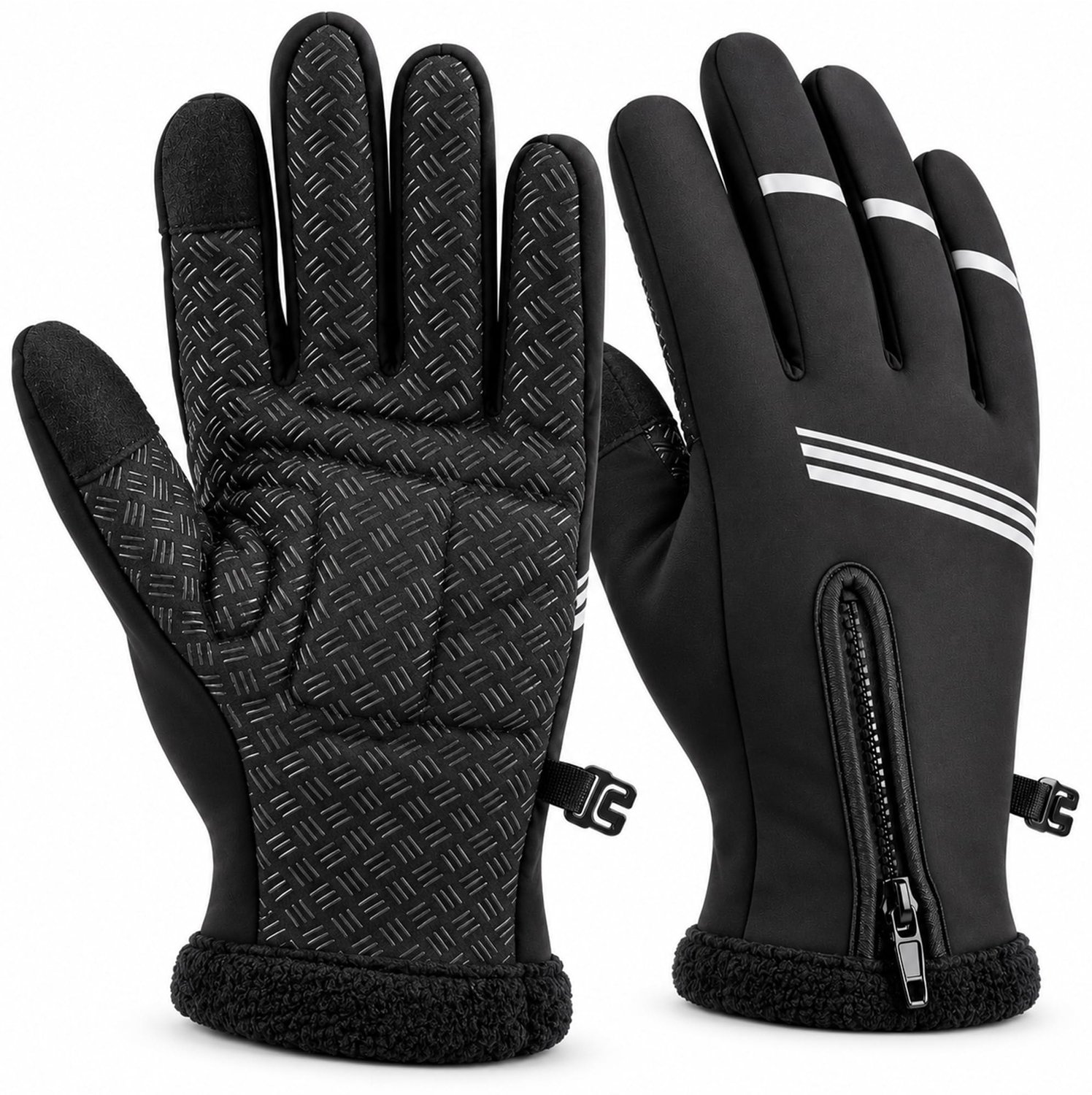 Famanu – Thermische handschoenen voor outdoor winddicht en waterbestendig Wit