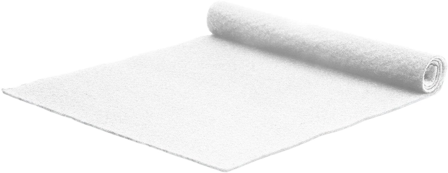 GJ Floors - Basic loper Tokyo | Wit - Breedte x Lengte: 150cm / 3 meter